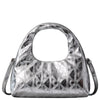 Calvin Klein Puffy Mini Bag - Bolso bandolera 26 cm (silver metallic)