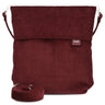 zwei Mademoiselle M12 - Schultertasche 32 cm (cord-bordeaux)