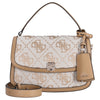 Guess Audrey Logo XBody Flap - Bolso bandolera 24.5 cm (beige logo)