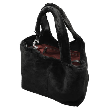 Coccinelle C - Easy Syn. Fur - Shopper 35 cm (noir/noir) - Markenkoffer