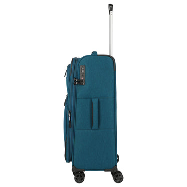 Travelite Kick Off - 4-Rollen-Trolley M 67 cm erw. (petrol) - Ansicht 5