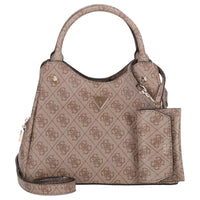 Guess Lorella Logo SM Tote - Henkeltasche 26 cm (latte logo)