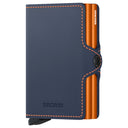 Secrid Matte Twinwallet - Geldbörse 12cc 7 cm RFID (night blue-orange)