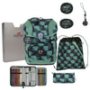 DerDieDas ErgoFlex Tiny Exklusiv Superflash - Set de mochila escolar 5 tlg. 900g (Super Trunk)