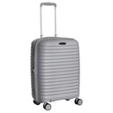 D&N Travel Line 4500+ - 4 - Rollen - Kabinentrolley S 55 cm erw. (grau) - Markenkoffer