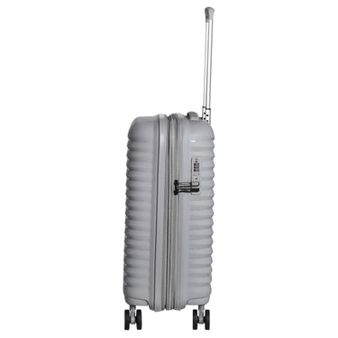 D&N Travel Line 4500+ - 4 - Rollen - Kabinentrolley S 55 cm erw. (grau) - Markenkoffer