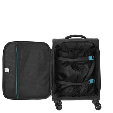 D&N Travel Line 9004 - 4 - Rollen - Kabinentrolley S 55 cm (schwarz) - Markenkoffer