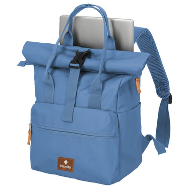 Travelite Basics Short Handle - Rolltop Rucksack 46 cm (denim) - Ansicht 6