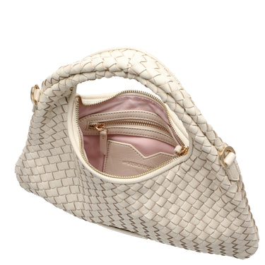 Les Visionnaires Sadie Weave Silky - Henkeltasche 37 cm (vanilla) - Ansicht 6