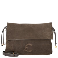 Coccinelle Lidia Suede Bim - Shoulder Bag 31 cm (fango/fango)