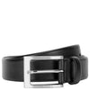 BOSS Barnabie - Cinturón de cuero con hebilla de punta 3.5 cm (black, 110)
