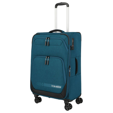 Travelite Kick Off - 4-Rollen-Trolley M 67 cm erw. (petrol) - Ansicht 7