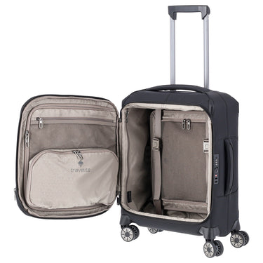 Travelite Priima - 4-Rollen-Kabinentrolley S 55 cm erw. (black) - Ansicht 6