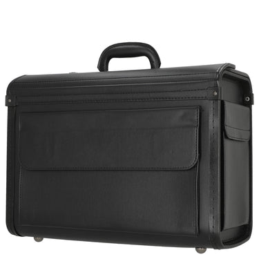 D&N Business - Pilotenkoffer 46 cm PU (schwarz) - Ansicht 2