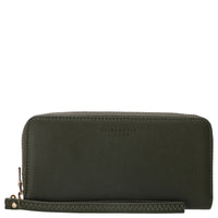 Seidenfelt Smilla - Damen- Geldbörse 19 cm (olive)