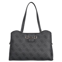 Guess Janie Logo Tote - Shopper 46 cm (latte logo)