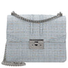 Seidenfelt Roros Tweed - Bolso de hombro 21 cm (sea blue tweed)