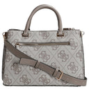 Guess Erenia Girlfriend - Henkeltasche (dark taupe logo) - Markenkoffer
