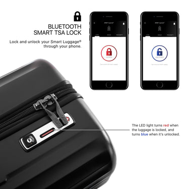 Heys SmartLuggage - 4-Rollen-Trolley Set 3tlg. L/M/S (black) - Ansicht 10