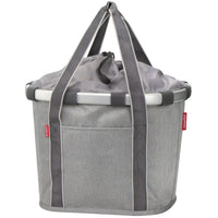 KLICKfix reisenthel Bikebasket 15 - Lenkerkorb 35 cm (heringbone grey)