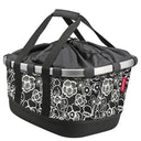 KLICKfix reisenthel Bikebasket GT 21 - Gepäckträgerkorb (Racktime) (fleur black)