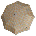 Knirps T.200 M Duomatic - Taschenschirm Regenschirm (check beige)