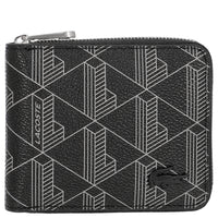 Lacoste The Blend - Geldbörse 3cc 11 cm RFID (monogram noir gris)