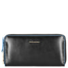 Piquadro Blue Square - Women's Wallet 12cc 18 cm RFID (black)