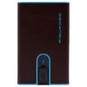 Piquadro Blue Square - Kreditkartenetui 11cc 10 cm RFID (mahogany)