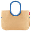 reisenthel shopping loopshopper L - Bolsa de compra con asa rígida 46 cm (frame raffia blue)