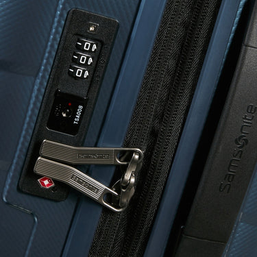 Samsonite Attrix - 4 Rollen Kabinentrolley S 55/35 cm erw. (steel blue) - Ansicht 8