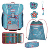 Scout Micro Exklusiv Safety Light - Mochila escolar Set 4 tlg. (Aloha)