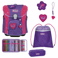 Scout Micro Exklusiv Superflash Extreme - Schulranzen Set 4tlg. (Heartbeat)