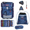Scout Neo Exklusiv Safety Light - Mochila escolar Set 5 tlg. (Space Explorer)