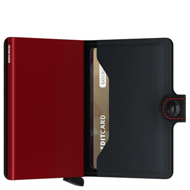 Secrid Matte Miniwallet - Geldbörse RFID 6.5 cm (black-red) - Ansicht 4
