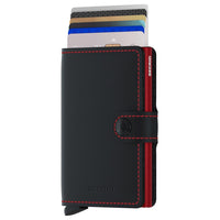 Secrid Matte Miniwallet - Geldbörse RFID 6.5 cm (black-red) - Ansicht 2