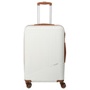 Travelite Bali - 4-Rollen-Trolley M 67 cm (weiß/cognac)