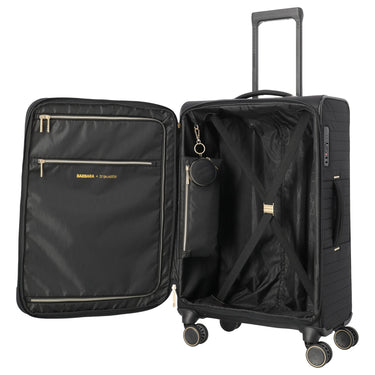 Travelite BARBARA Stepp - 4-Rollen-Trolley M 68 cm erw. (schwarz) - Ansicht 6