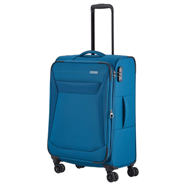 Travelite Chios - 4-Rollen-Trolley M 67 cm erw. (petrol) - Ansicht 2