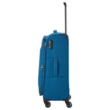 Travelite Chios - 4-Rollen-Trolley M 67 cm erw. (petrol) - Ansicht 3