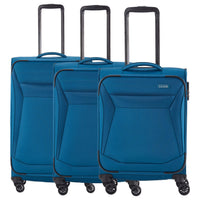 Travelite Chios - 4-Rollen-Trolley Set 3tlg. (petrol)