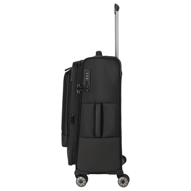 Travelite Crosslite - 4-Rollen-Trolley M 66 cm erw. (black) - Ansicht 3