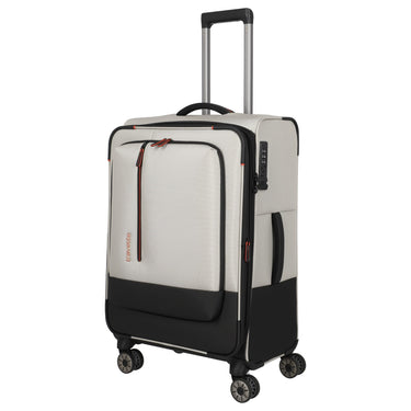 Travelite Crosslite - 4-Rollen-Trolley M 66 cm erw. (natur) - Ansicht 2