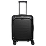 Travelite Millennium - 4-Rollen-Kabinentrolley mit Vortasche S 55 cm (black)