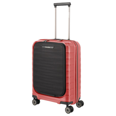 Travelite Mooby - 4-Rollen-Kabinentrolley mit Vortasche S 55 cm (rot) - Ansicht 2