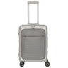Travelite Next - 4-Rollen-Kabinentrolley mit Vortasche S 55 cm (silber)